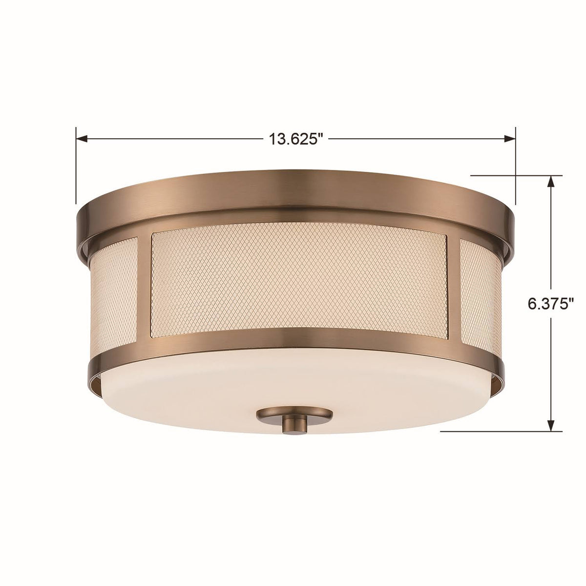 Vibrant Gold 2 Light Ceiling Mount H864