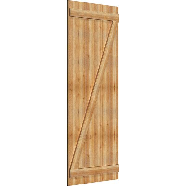 Rough Sawn Western Red Cedar Board-n-Batten Shutters with Z-Bar B715196