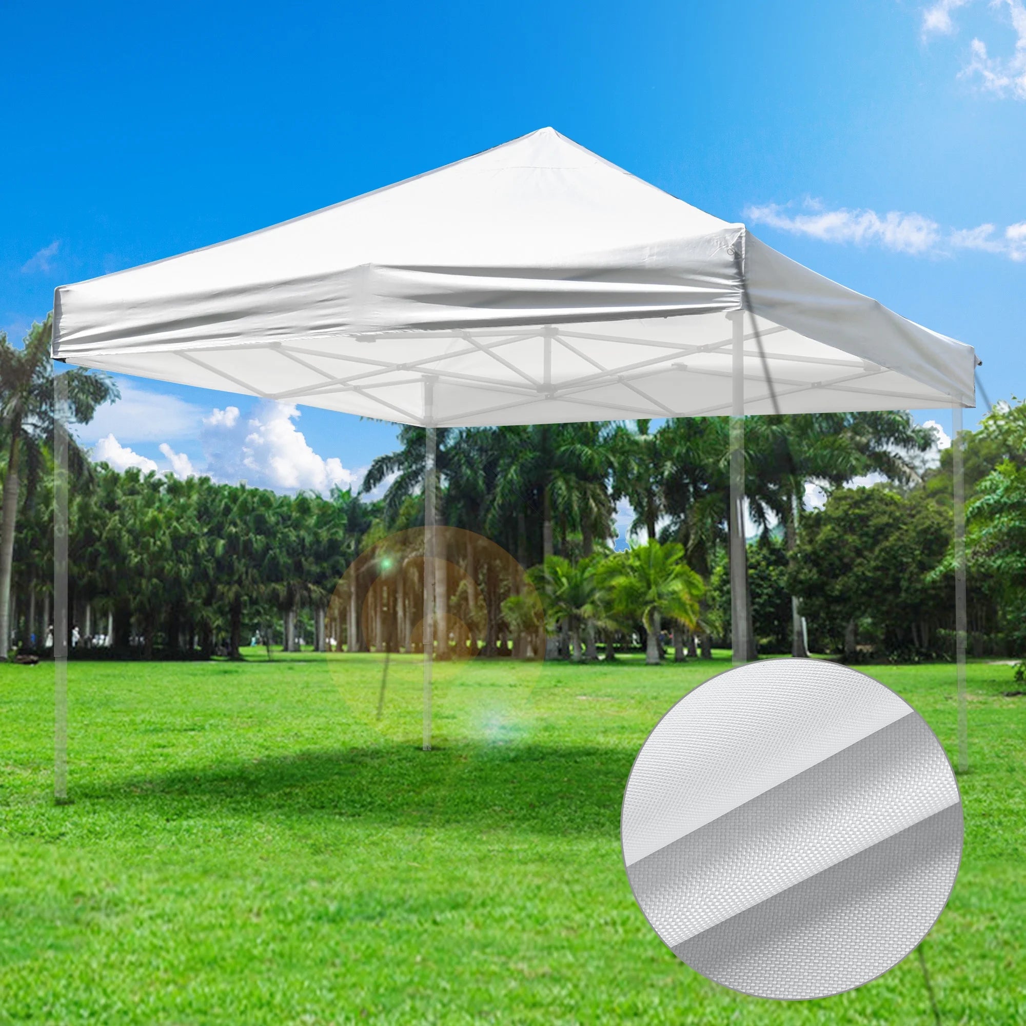 10 x 10 Ft Pop Up Canopy Top Replacement with 4 Set Sand Bags S6586