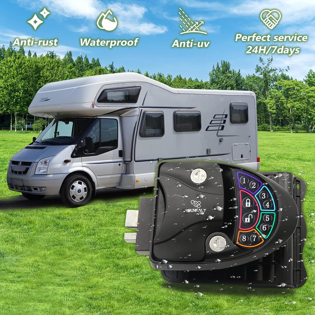 RV Keyless Entry Door Lock with Backlit Keypad T824