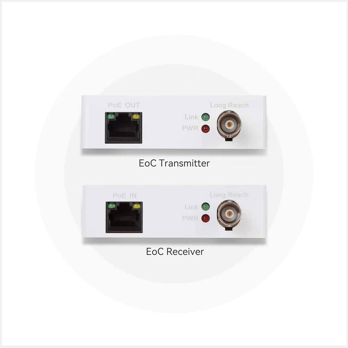 2 Pack EOC Converter IP Over Coax O1715