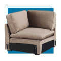 Modular Fabric Corner Chair in Tan I21679