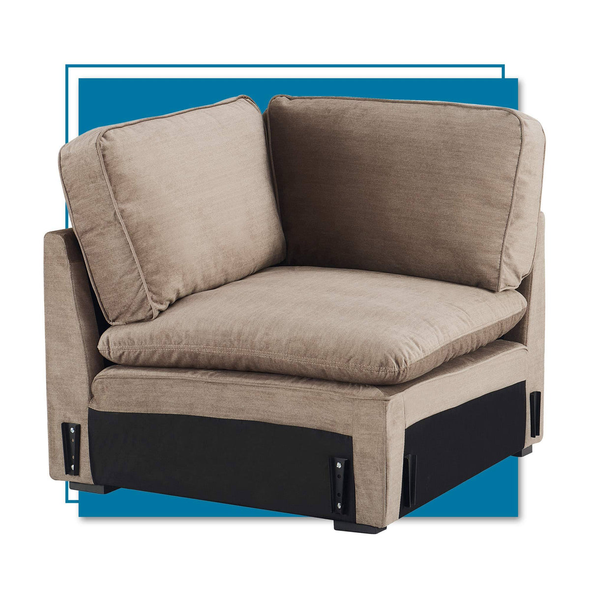 Modular Fabric Corner Chair in Tan I21679