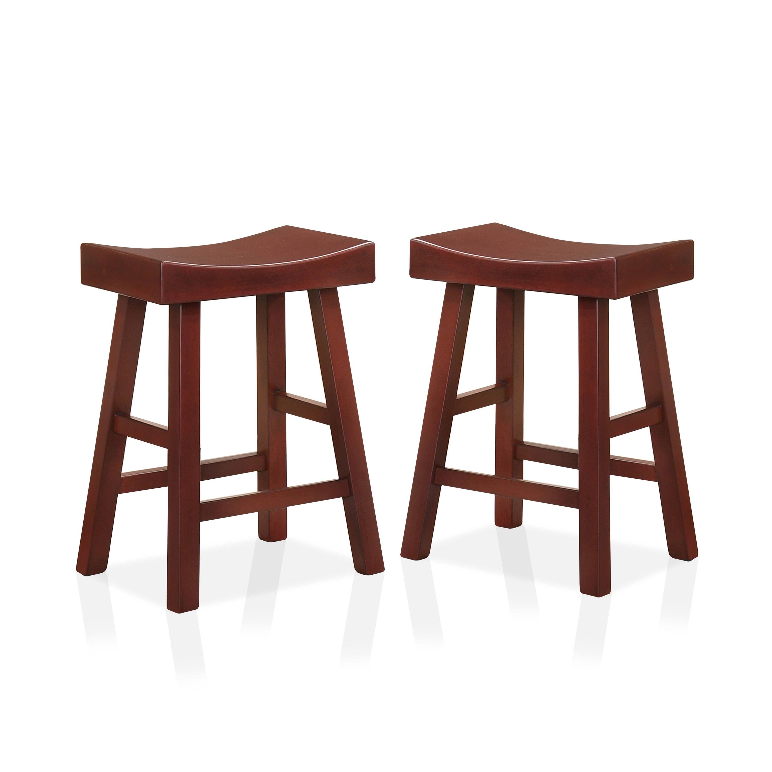 Saddle Stool (Set of 2) - Antique Grey K6260