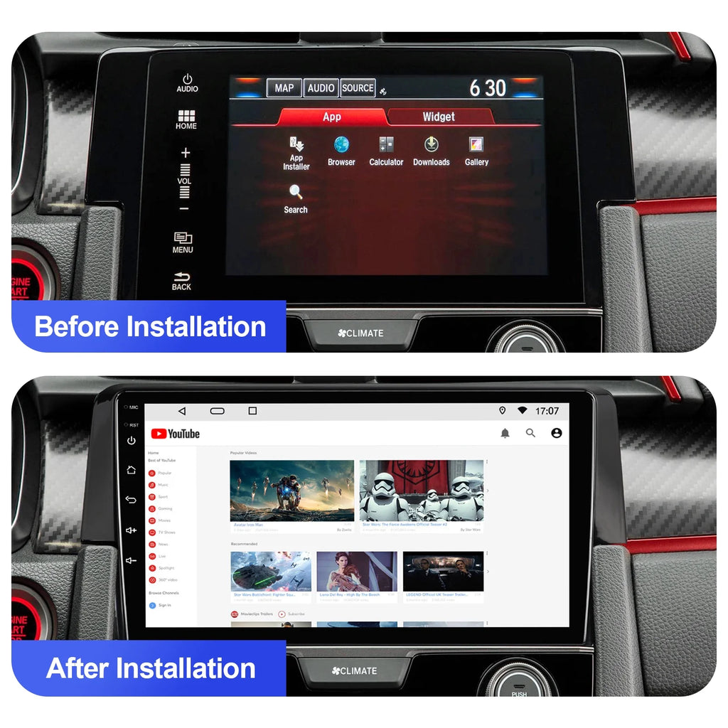 9 Inch Touchscreen Double Din Car Stereo with Wireless Carplay Android Auto Backup Camera Z588