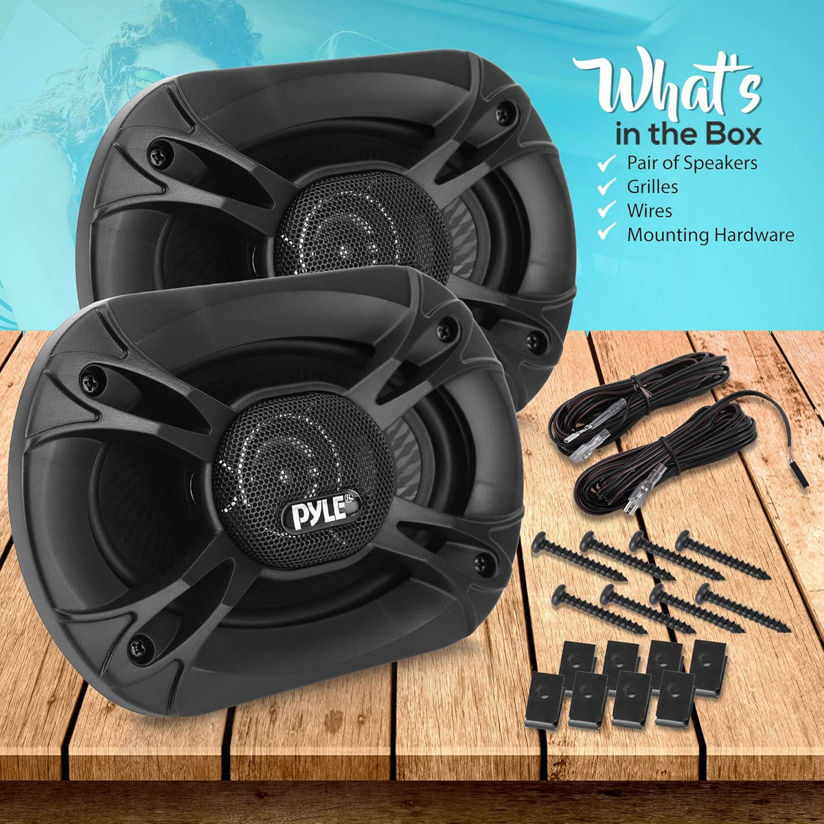 500W 6x9” Quadraxial Car Speakers (Pair) M913427