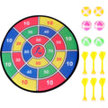 Safety Dart Board Toys Sticky Ball Shooting Toy Party Game Supplies (30cm, 6pcs Sticky Ball and 6pcs Darts) L88619