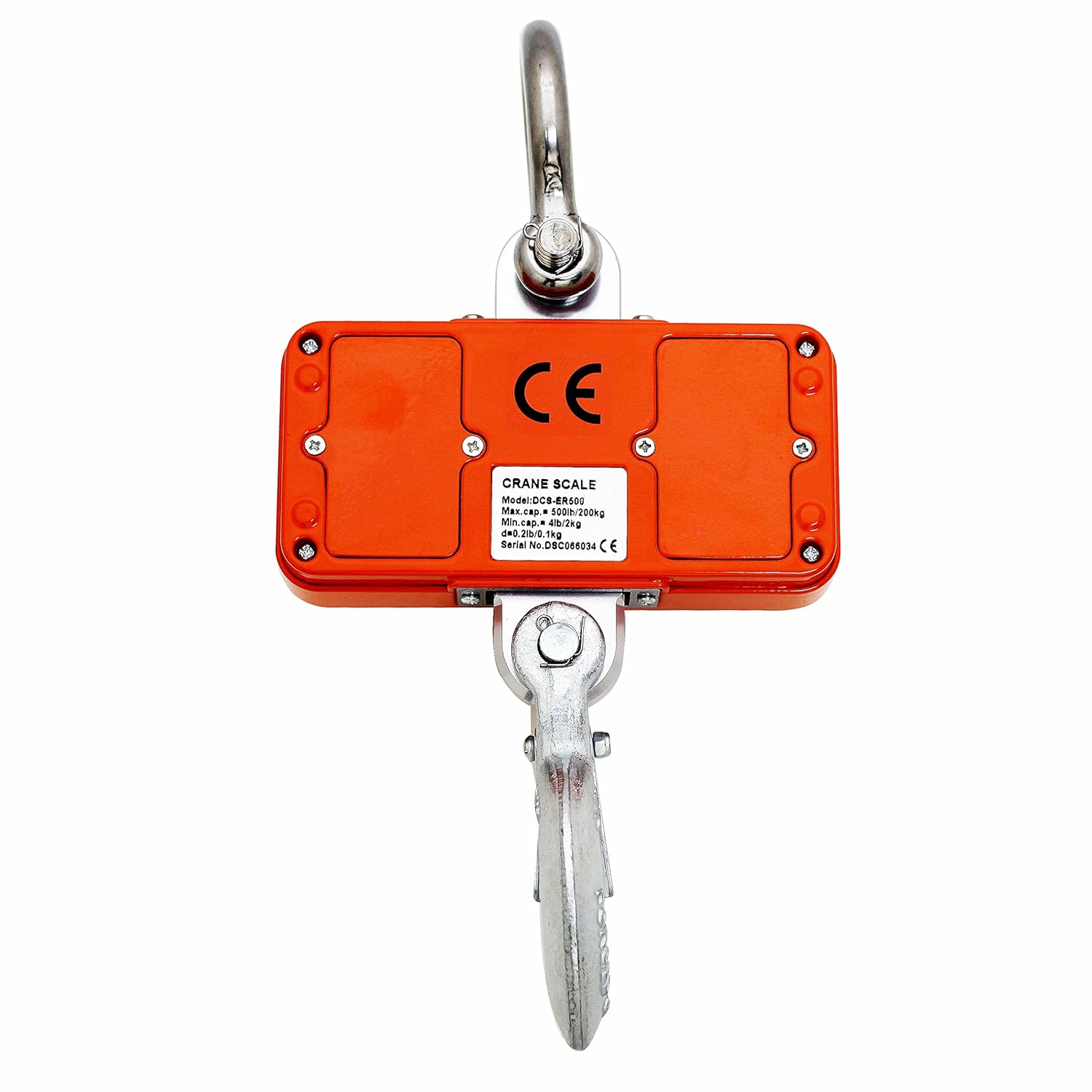 Digital Crane Scale 500lb 200kg Heavy Duty Compact Hanging Scale LED Display V663