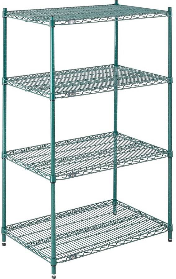 Poly-Green Wire Shelving Starter V8806