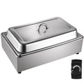 9.5 Quart Electric Stainless Steel Food Warmer with Lid P848