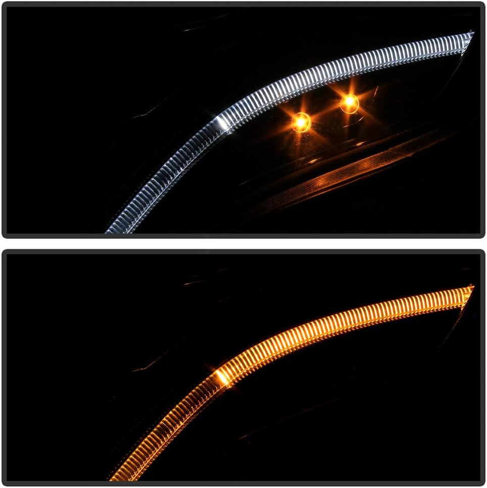 Black Housing Projector Headlights with LED Tube B756055