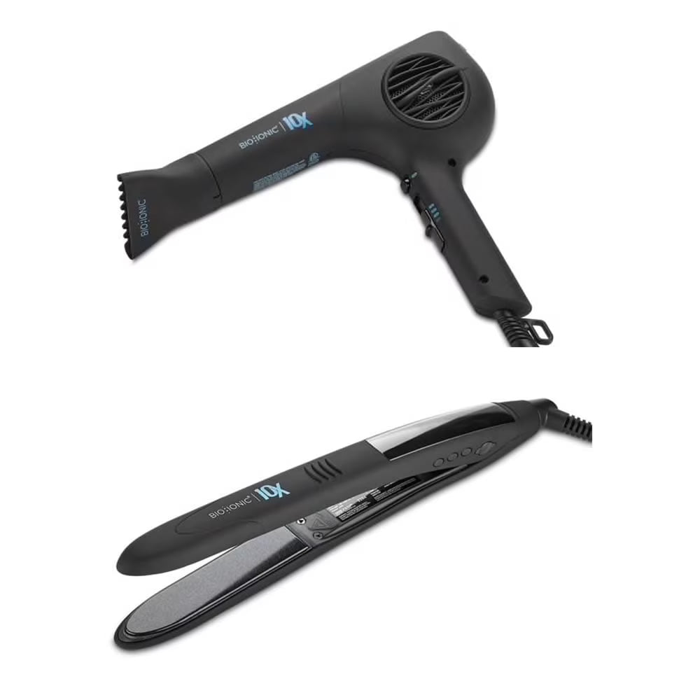 10X UltraLight Speed Dryer and 1 Inch Hair Straightener Set P4502