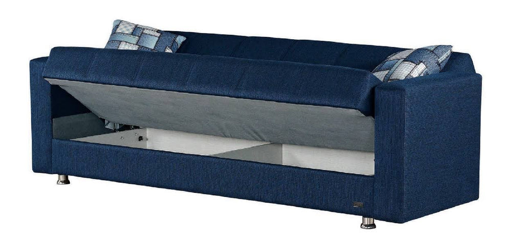 Blue Convertible Sofa C3001