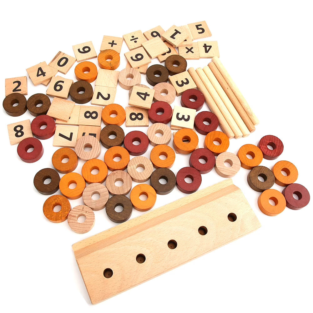Wooden Number Counting Maths Toy N3121