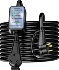 30 amp RV Extension Cord 25 FT Waterproof Surge Protector with Circuit Analyzer LED Indicator Light Y86070