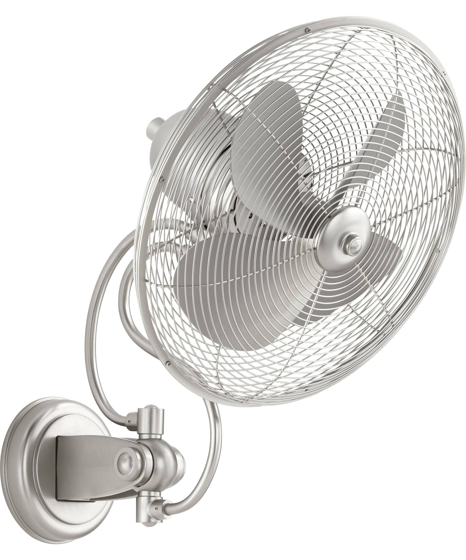 Satin Nickel Wall Fan D1774
