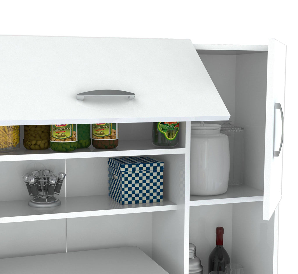 White Kitchen Storage Cabinet Z787884