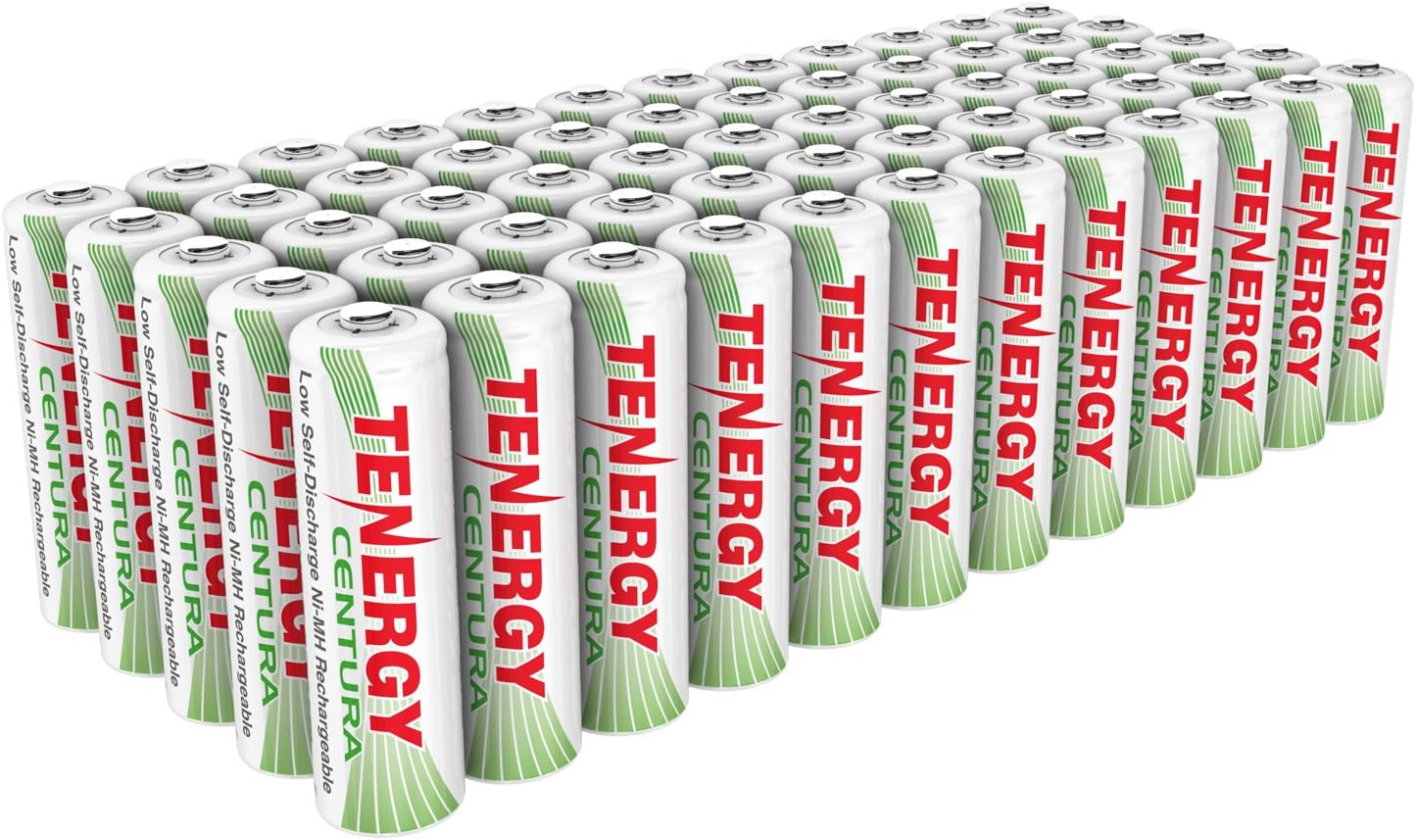 AA Rechargeable NIMH Battery 2000mAh Pre-Charged, 60 Pack F579