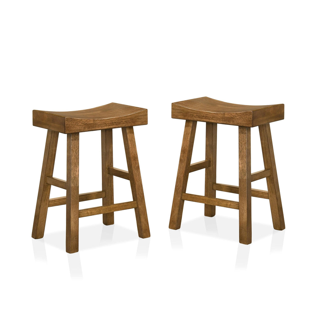 Saddle Stool (Set of 2) - Antique Grey K6260