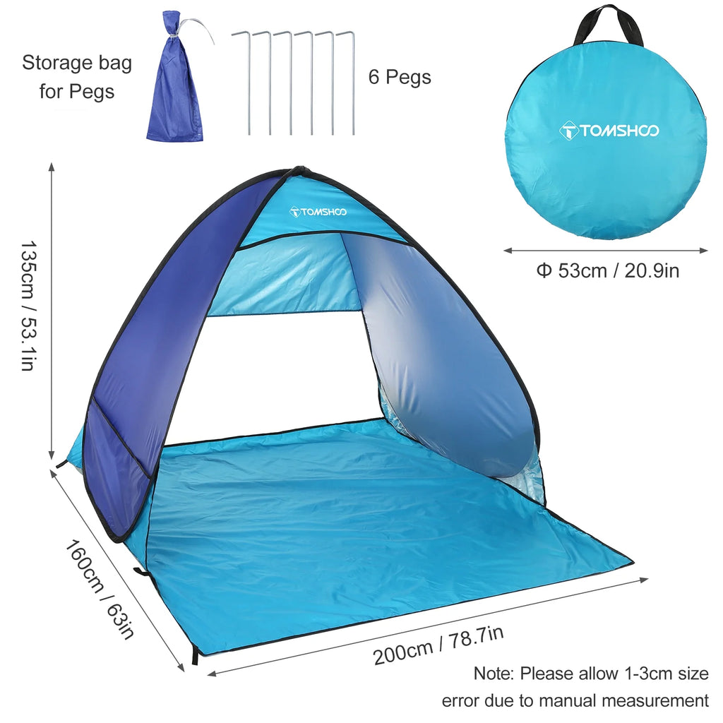 Pop Up Beach Tent with Carry Bag P8397