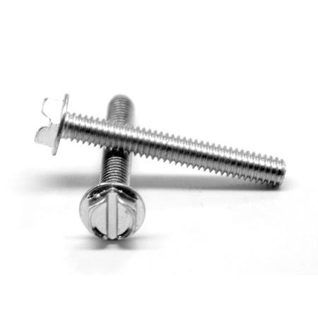 #10-32 x 2 Fine Thread Machine Screw Slotted Hex Washer Head Low Carbon Steel Zinc Plated Pk 1500 D8344