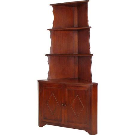 Solid Wood Corner Bookcase C43096