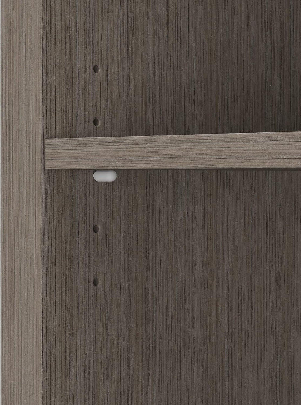 Tall 6 Shelf Bookcase with Doors in Restored Gray X14300