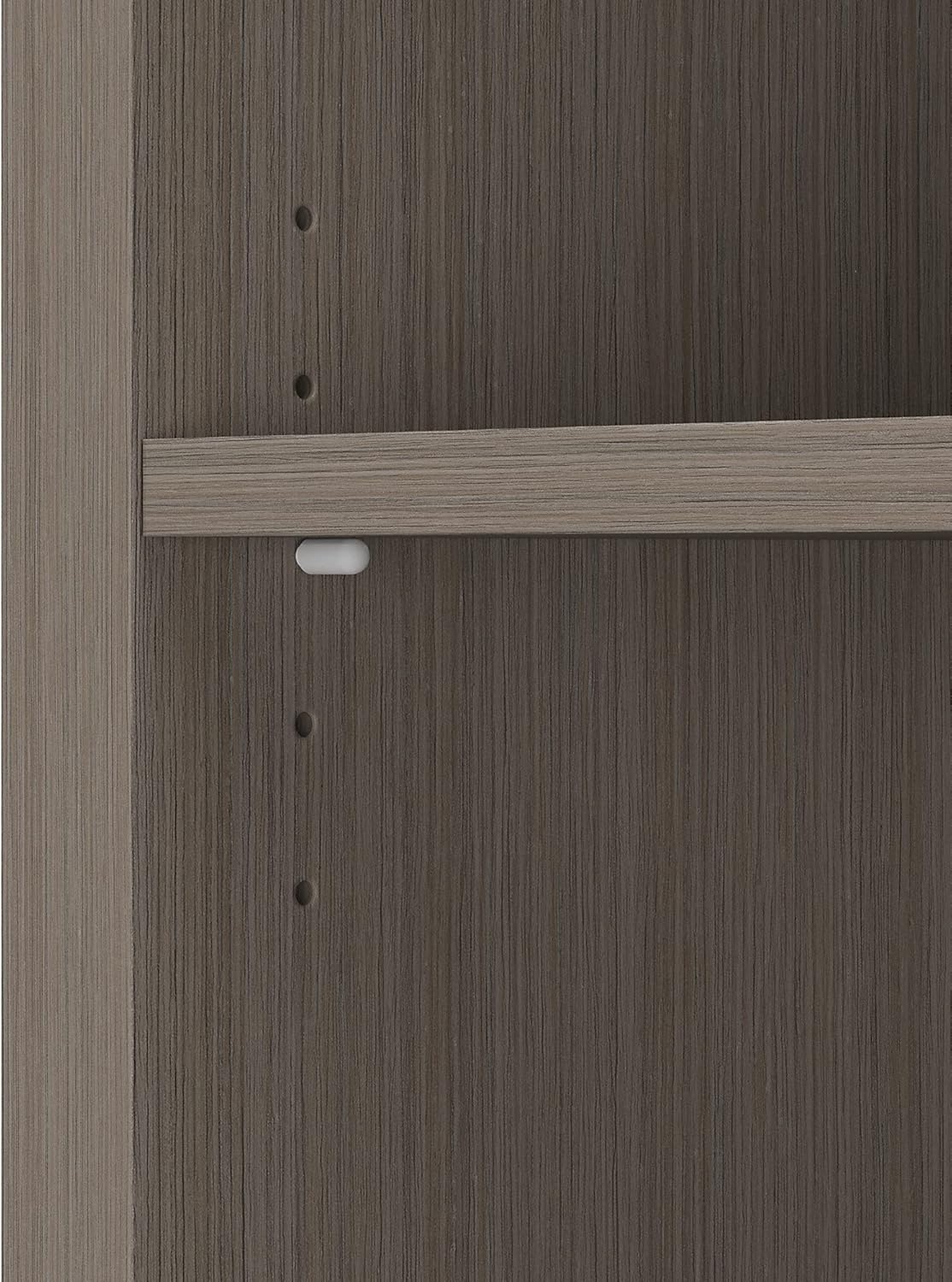 Tall 6 Shelf Bookcase with Doors in Restored Gray X14300