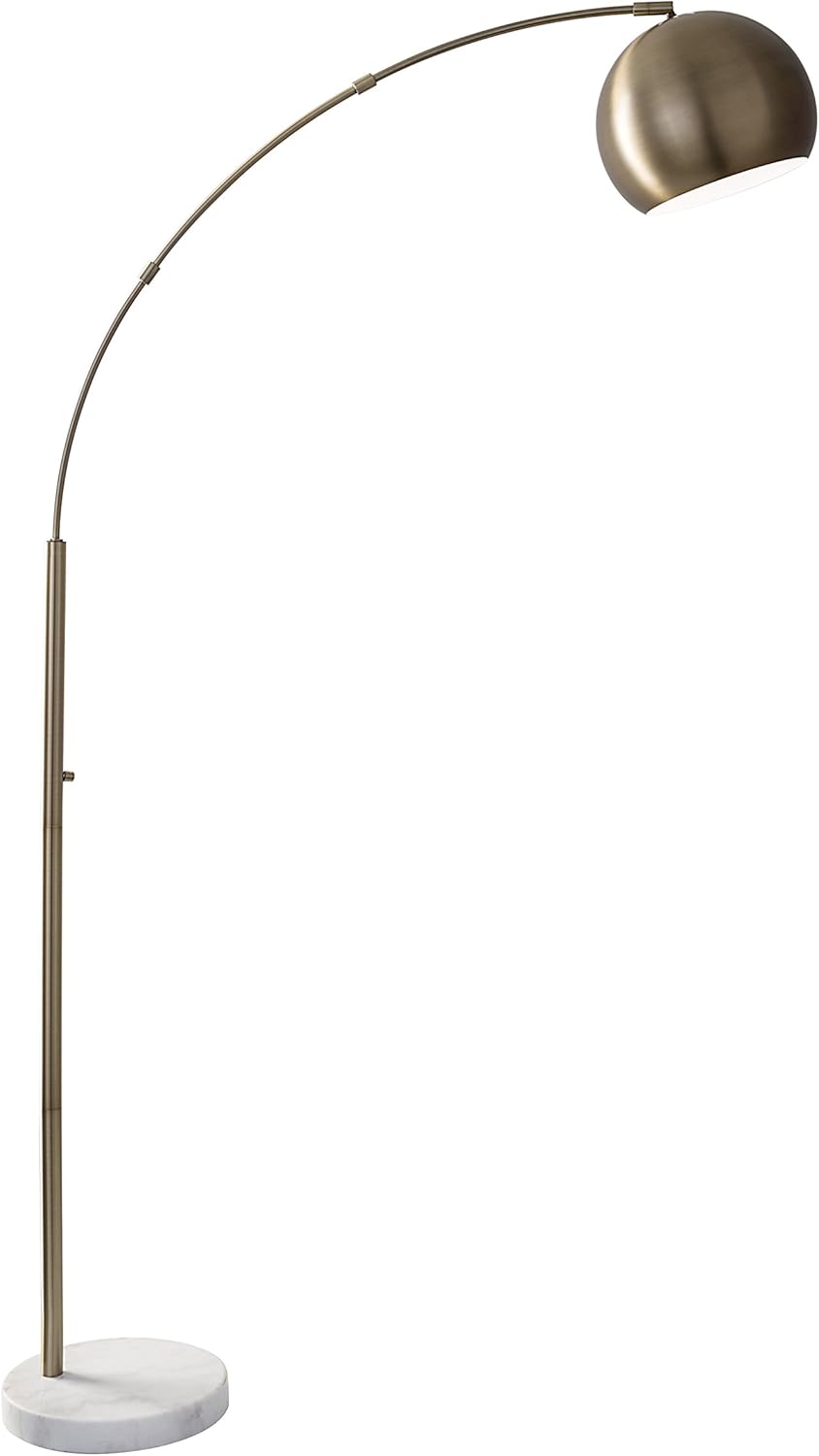 Antique Brass Finish Arc Floor Lamp Y60471