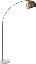 Antique Brass Finish Arc Floor Lamp Y60471