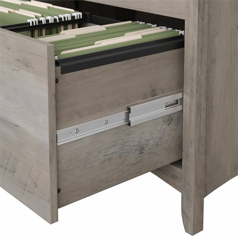 2 Drawer File Cabinet in Driftwood Gray Q95062
