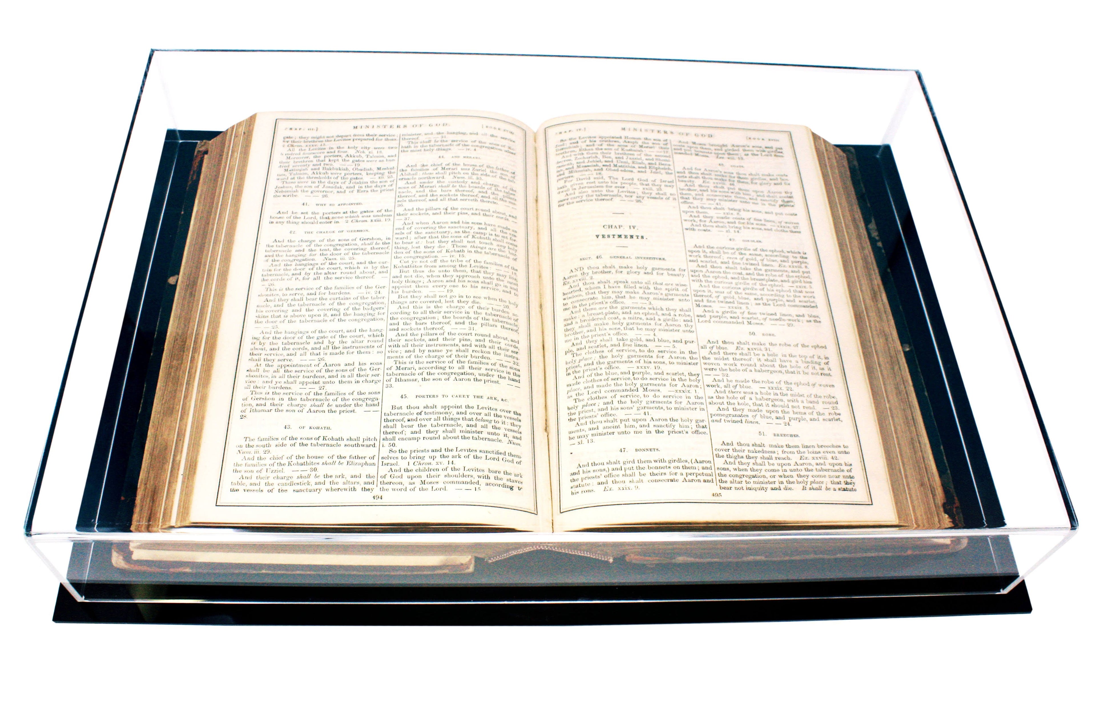 Clear Acrylic Book Display Case O42585