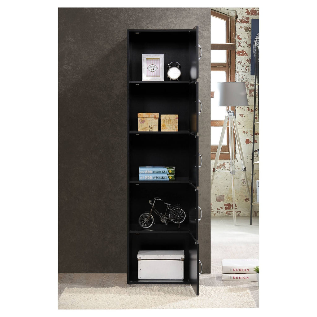 5 Door Black Cabinet V76378