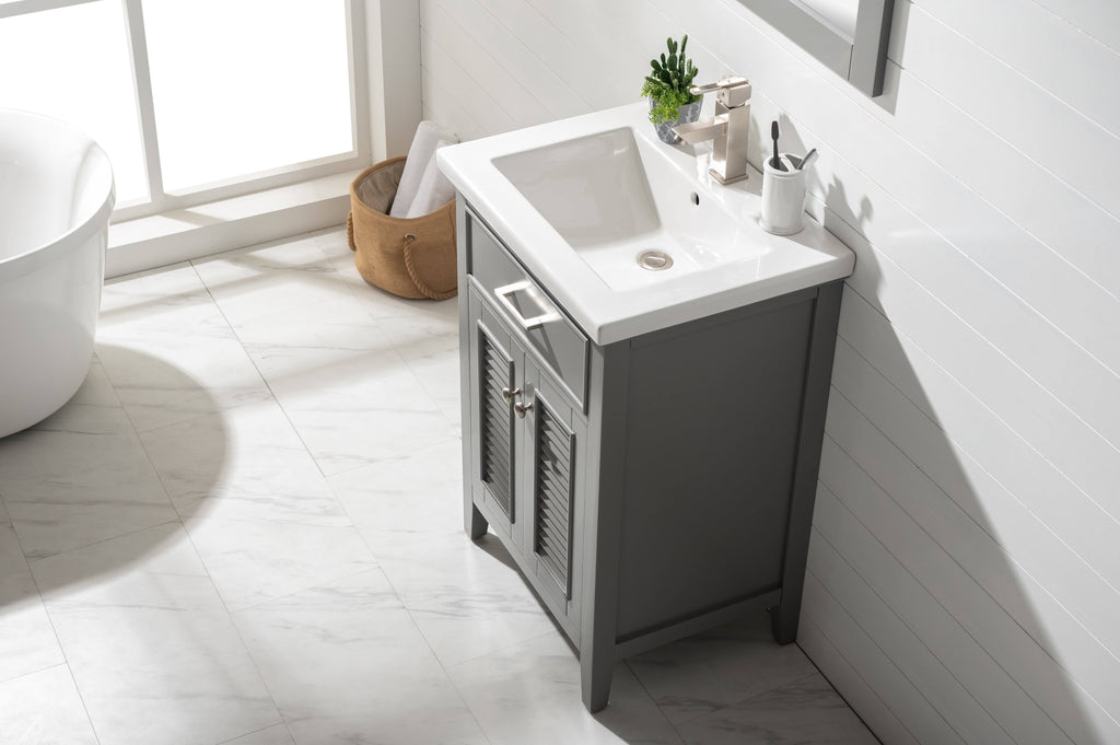 Gray Single Sink Vanity Q411954