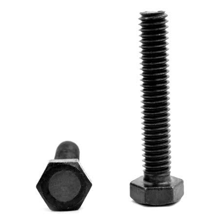 3/4-10 x 3 (FT) Coarse Thread Grade 8 Hex Tap Bolt Alloy Steel Black Oxide Pk 30 W1490