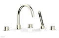 Satin Nickel Roman Tub Faucet with Handshower H686247
