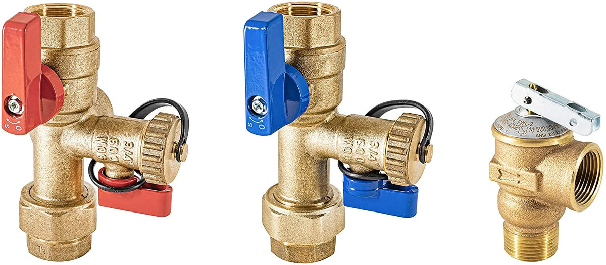 Tankless Water Heater Isolation Valve 3/4" Kit J2022
