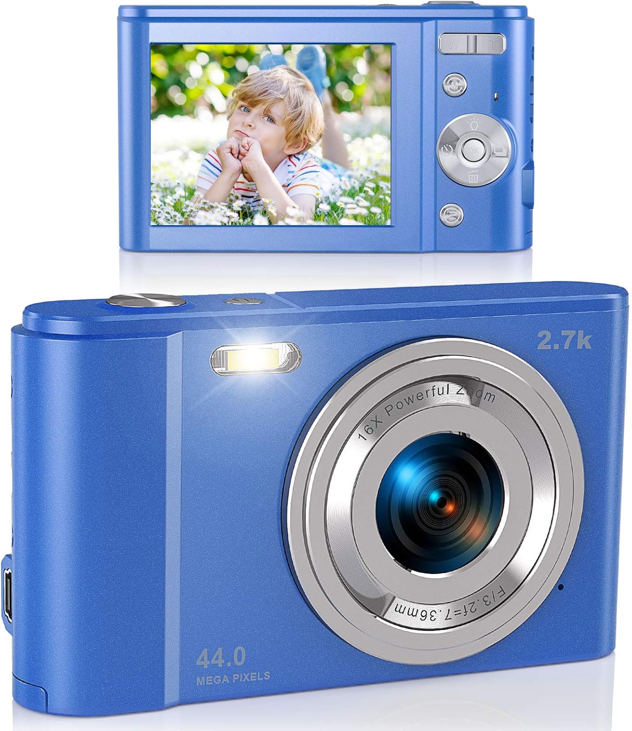 Green FHD 1080P 36.0 Mega Pixels Compact Digital Camera, Pack of 2 A79608