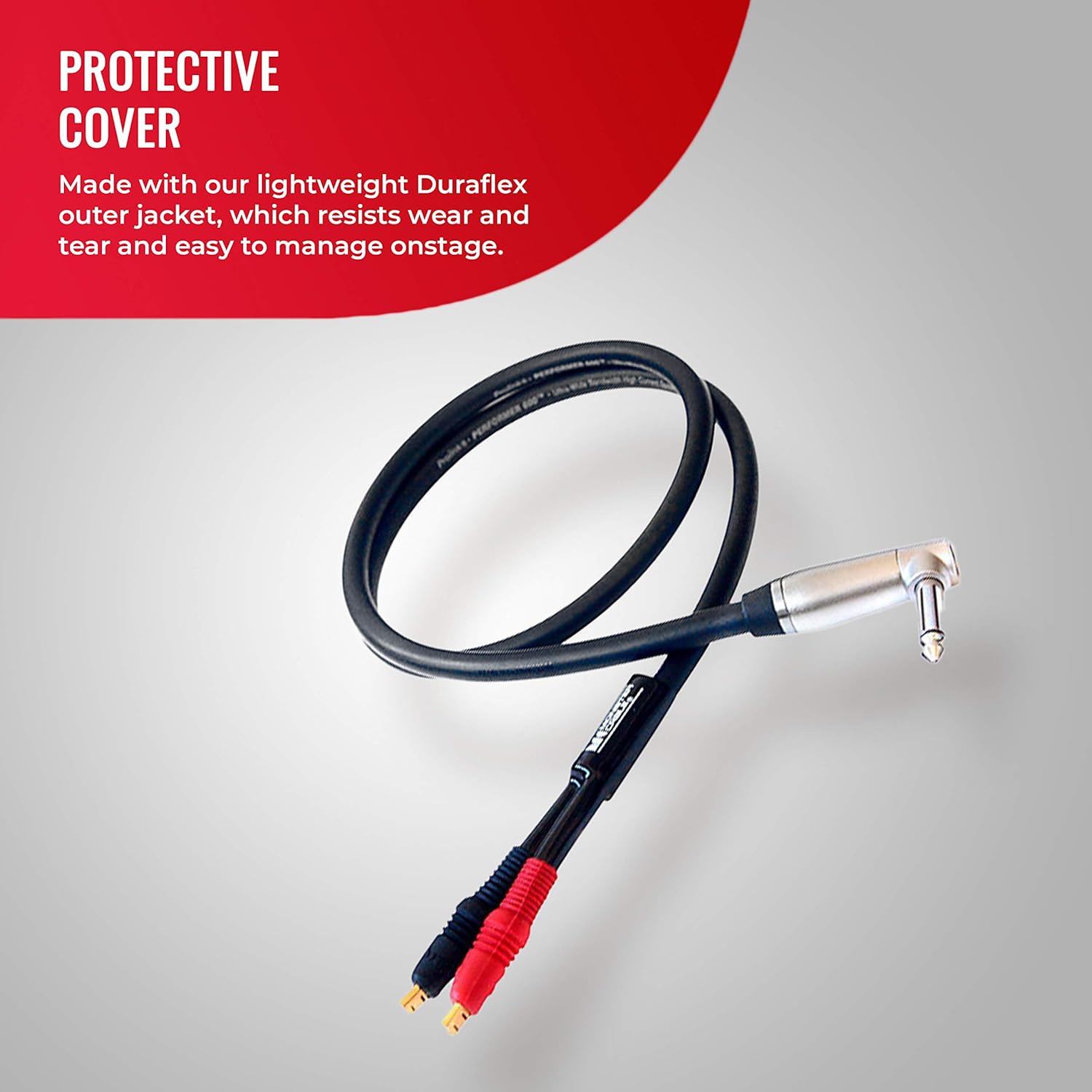 1/4 Inch to Faston Speaker Cable, 12 feet M6186
