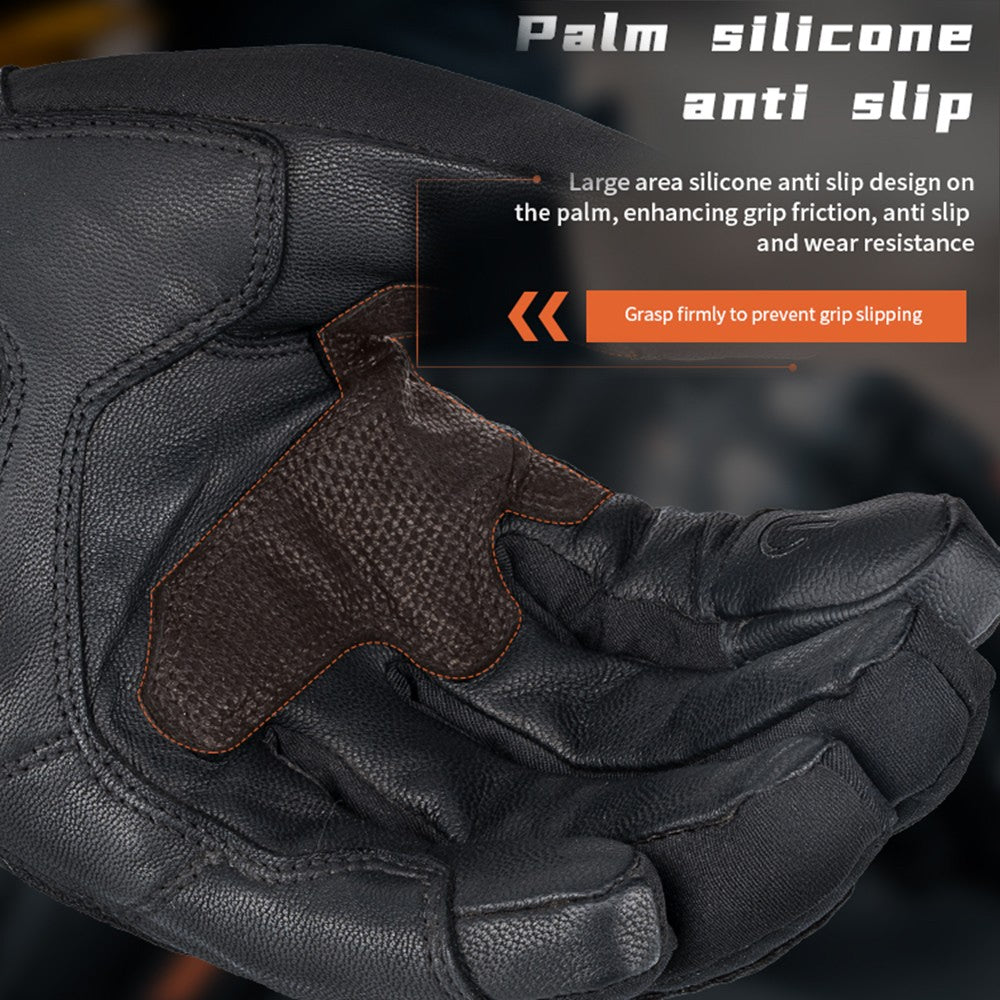 Vintage Leather Motorcycle Gloves E772