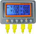 4 Channel K Type Thermometer Data Logger Thermocouple Temperature with 2 Bead Type K-Thermocouple Probe P70070