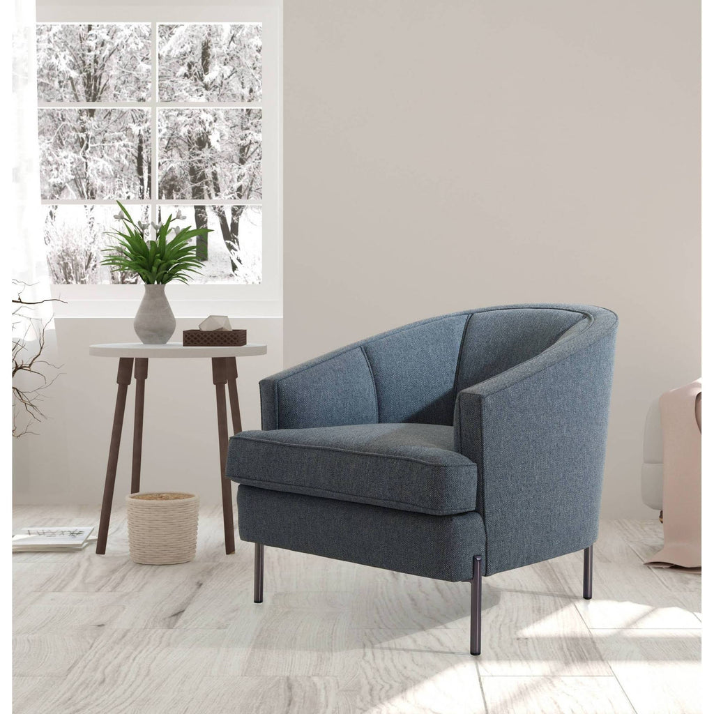 Blue Club Chair M3833