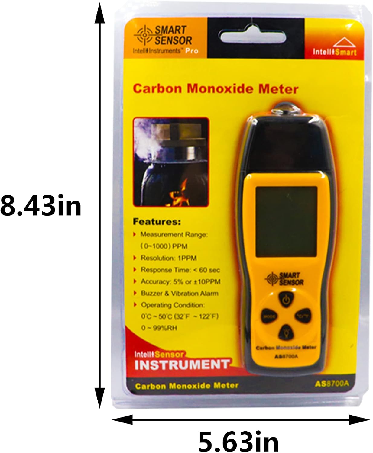 Handheld Carbon Monoxide Meter with LCD Display P5236