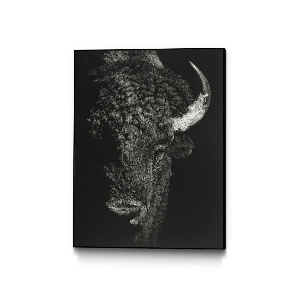 Tan Framed Canvas Art Block P600