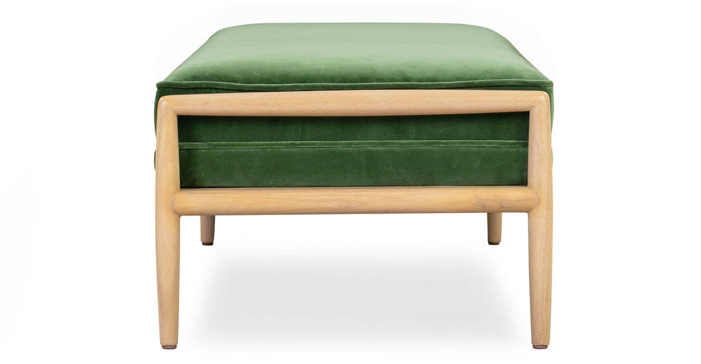 Fabric and Leather Bench S46583