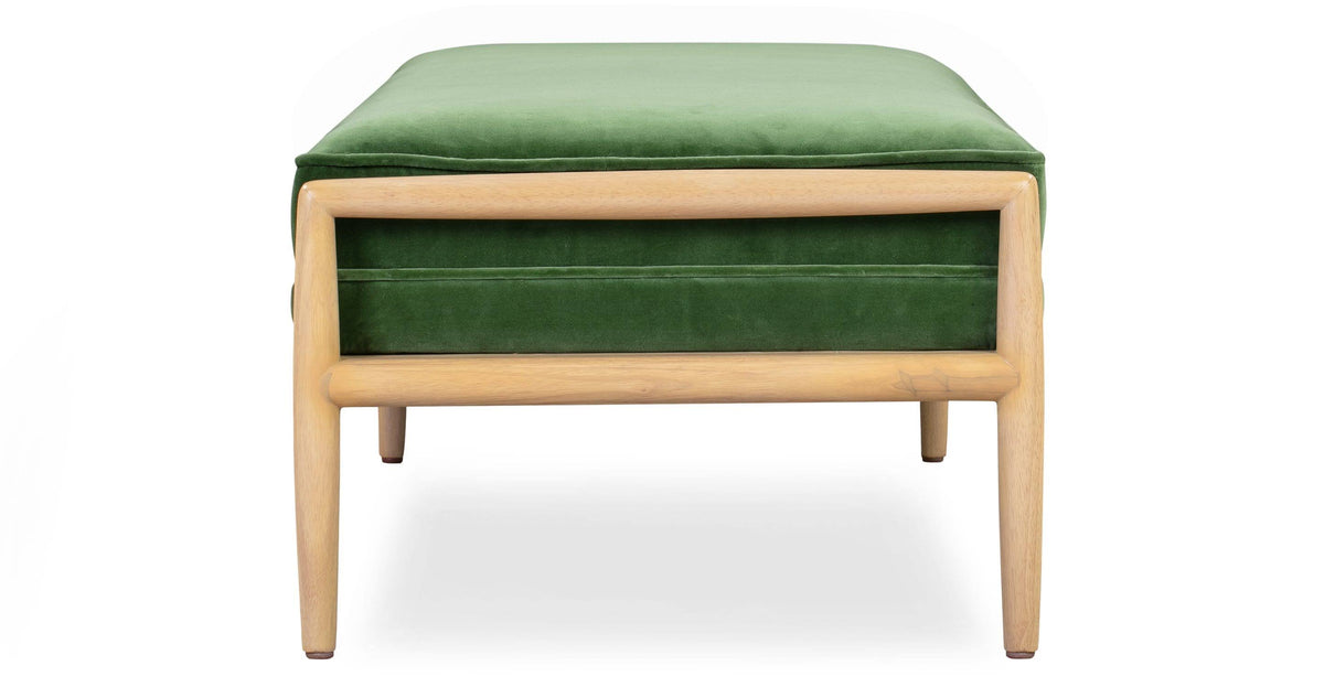 Fabric and Leather Bench S46583