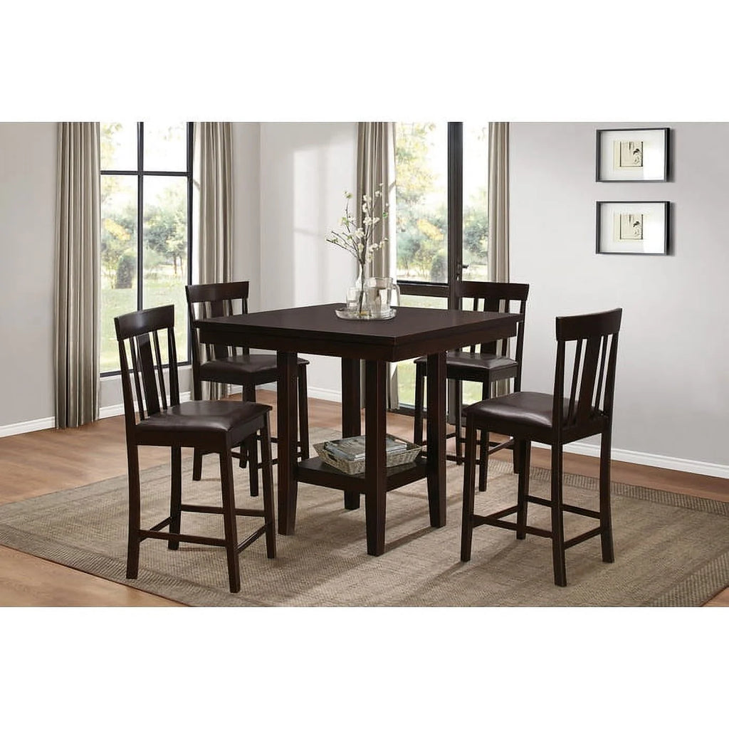 Black Bi-Cast Vinyl Counter Height Chair R785637