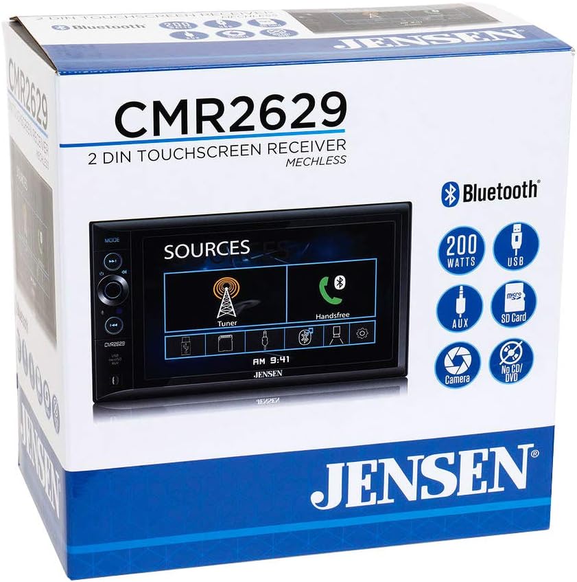 Double DIN 6.2" Mechless AV Receiver with Bluetooth S3316