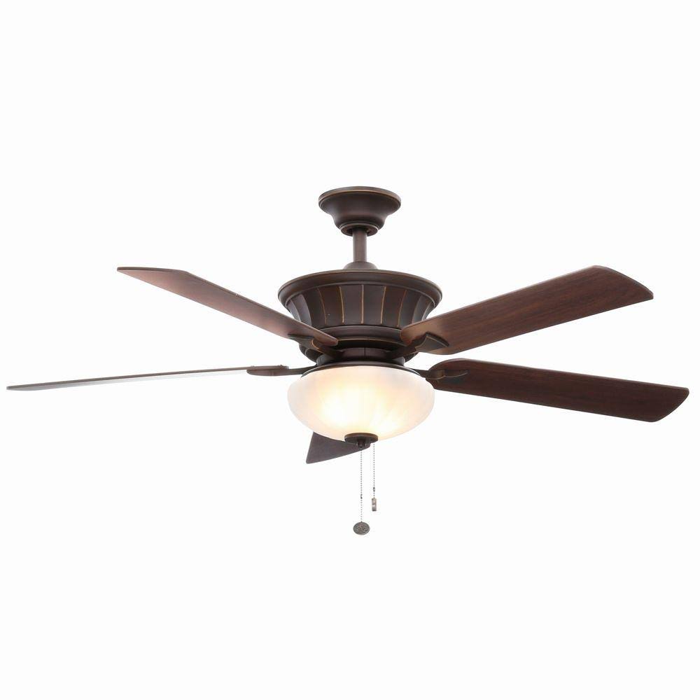 Oil Rubbed Bronze Ceiling Fan with Light Kit N35500