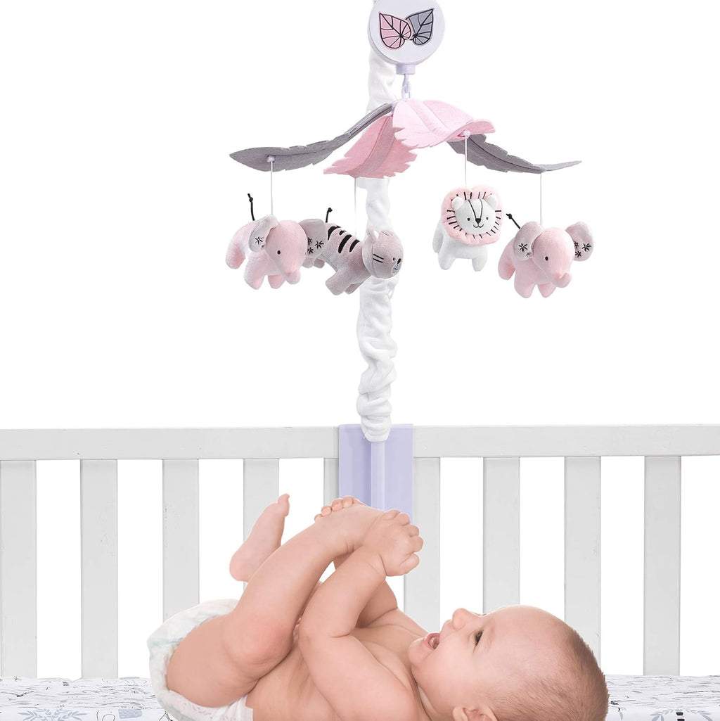 Musical Baby Crib Mobile Safari Animals Soother Toy B293326